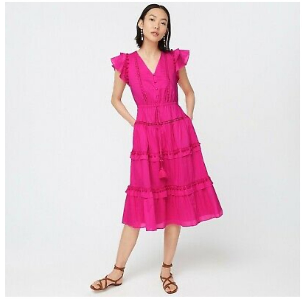 J Crew Pom Pom dress